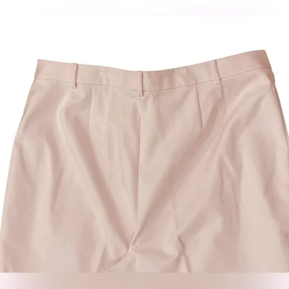 90s ELLEN TRACY PALE PASTEL PINK MID-RISE COTTON BLEND PANT CASUAL PLUS SZ 16 - Picture 4 of 7